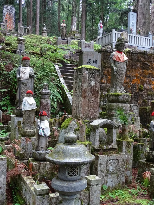 The lantern-lined Choishi Path through Okunoin Cemetery, Koyasan