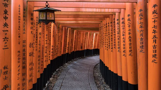 Torii gate path at Fushimi Inari Taisha, Kyoto