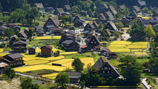Gassho-zukuri farmhouses, Ogimachi, Shirakawa-go