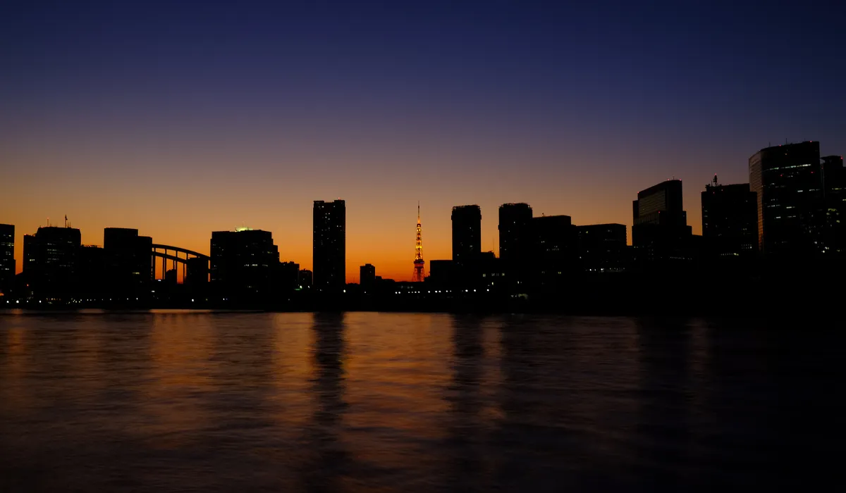 Tokyo skyline at dusk