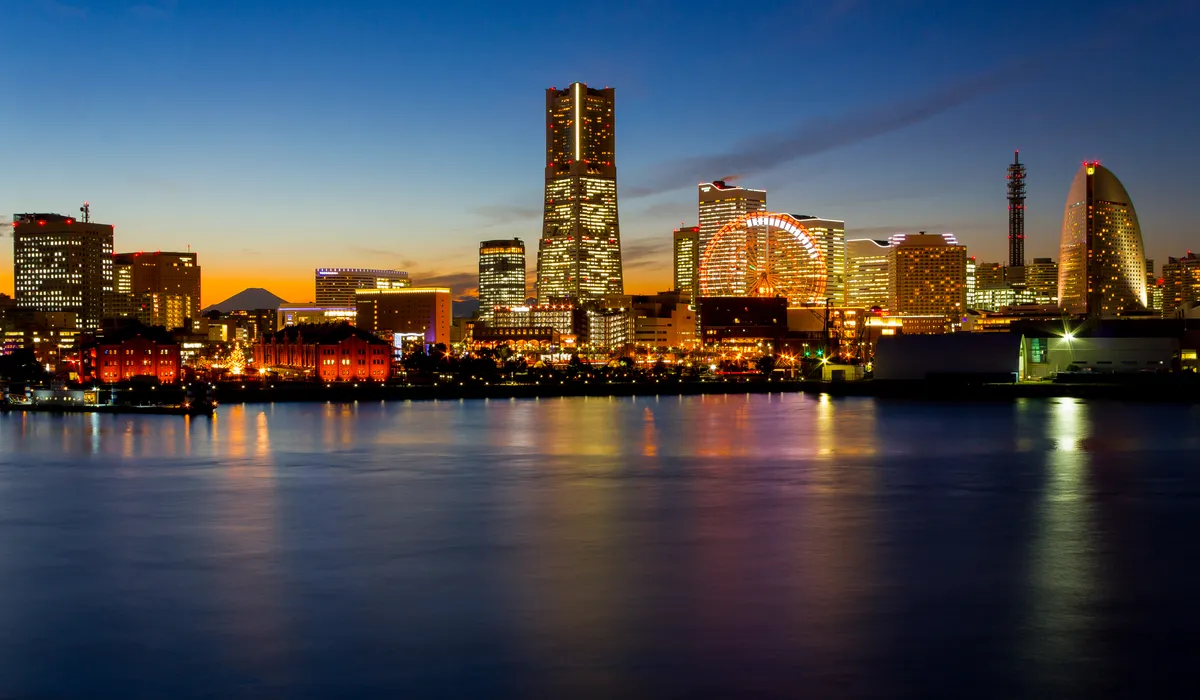 Minato Mirai skyline at night, Yokohama