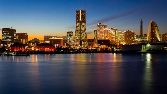 Minato Mirai skyline at night, Yokohama