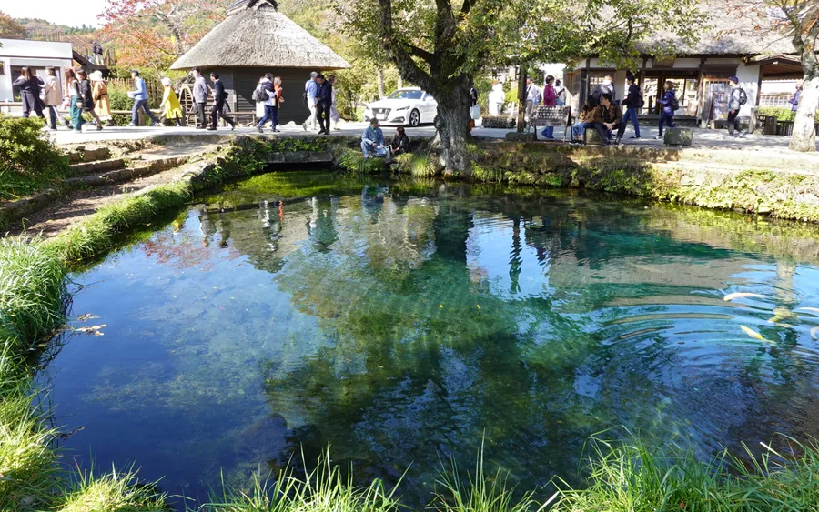 Waku-ike spring pond, Oshino Hakkai