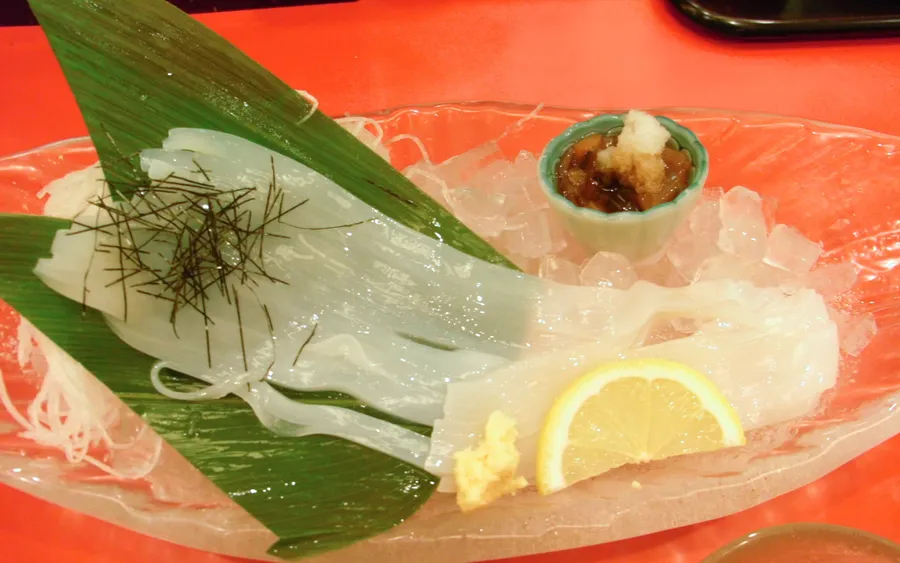 Ika somen (squid sashimi), Hokkaido