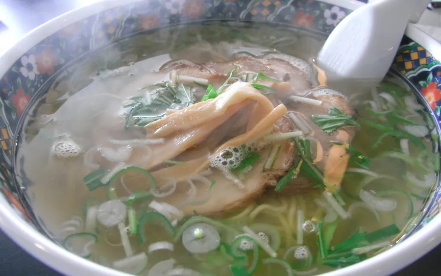 Ajisai's shio (salt) ramen, Hakodate
