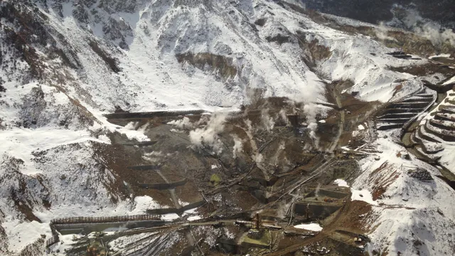 Owakudani valley from the Hakone Ropeway