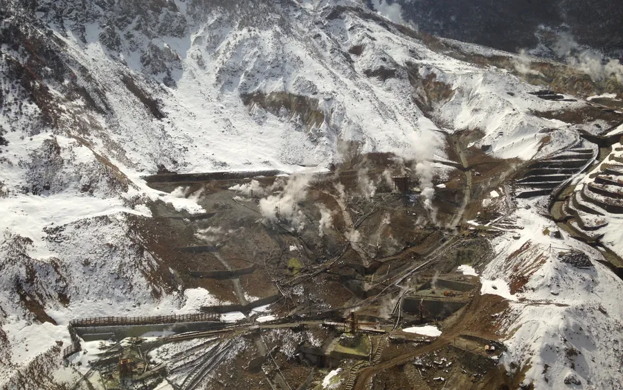 Owakudani valley from the Hakone Ropeway