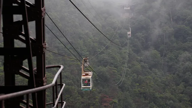 Miyajima Ropeway ascending Mount Misen