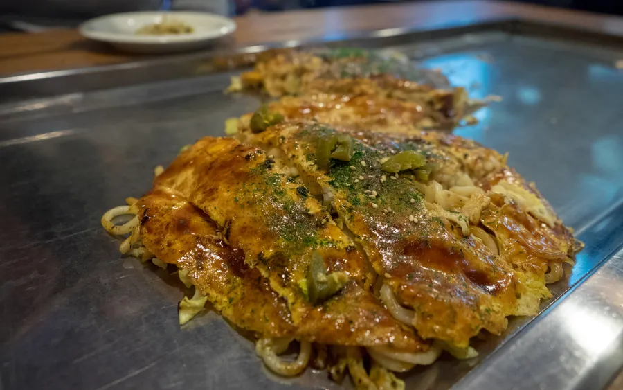 Hiroshima-style okonomiyaki