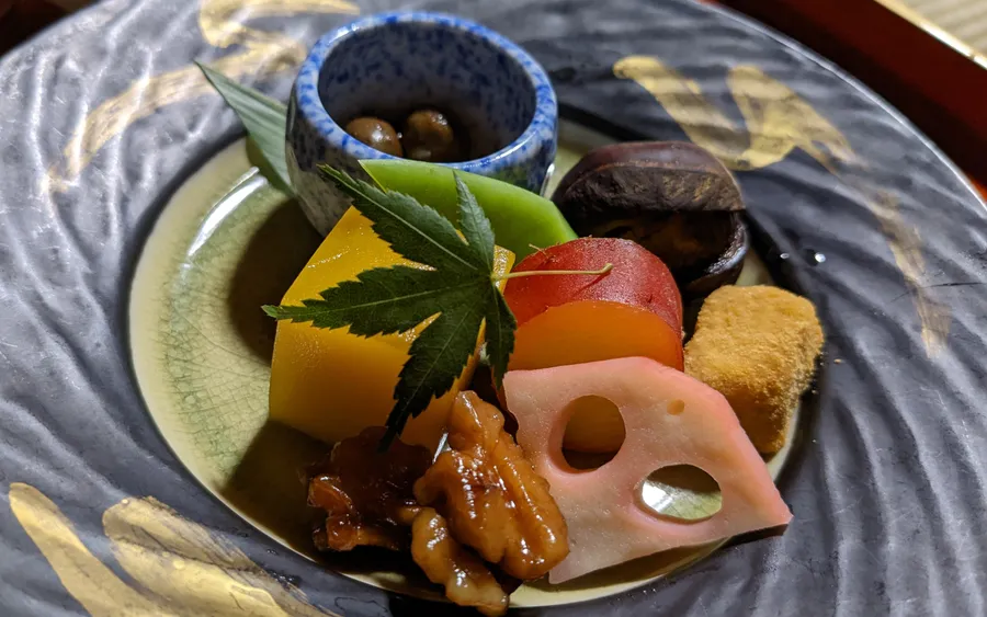 Shojin ryori appetizer, Koyasan
