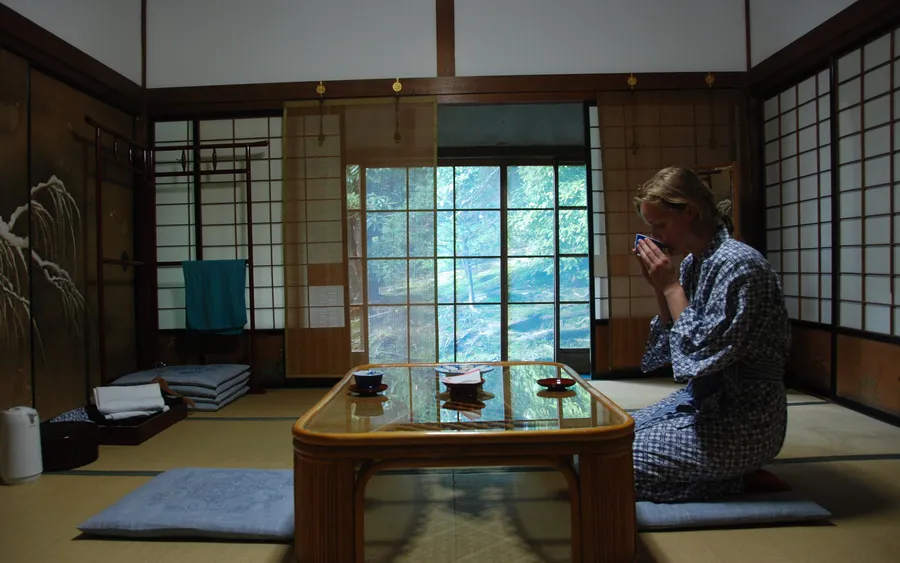 Guest room inside a Koyasan shukubo