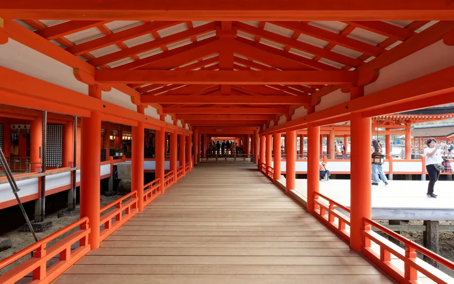 Covered corridor of Itsukushima Shrine, Miyajima