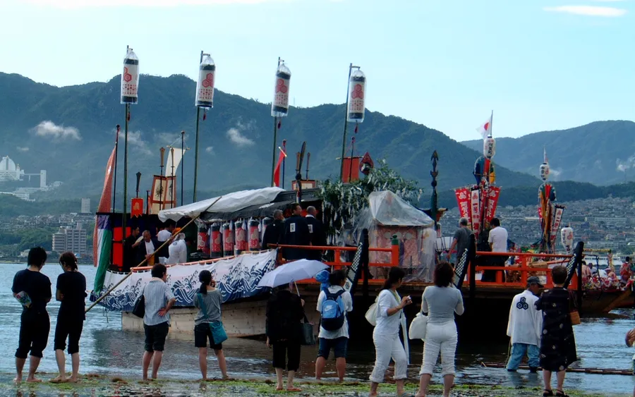 Kangensai boat festival, Itsukushima Shrine, Miyajima