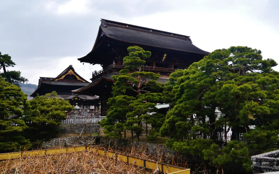 San-mon Gate and Kondo, Zenko-ji, Nagano