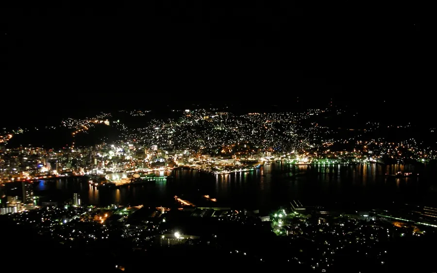Night view of Nagasaki from Mount Inasa