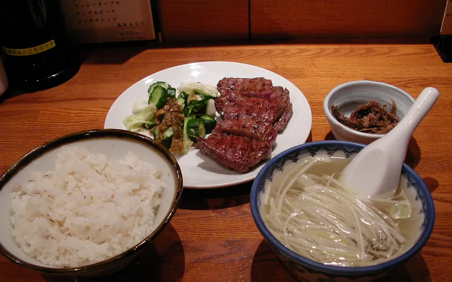 Gyutan set meal, Sendai