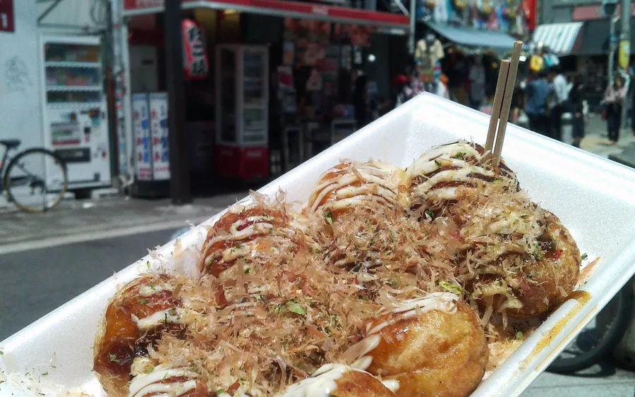 The Kougaryu takoyaki shopfront in Amerikamura, Osaka