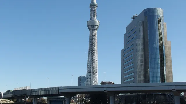 Tokyo Skytree from the Sumida River, Asakusa