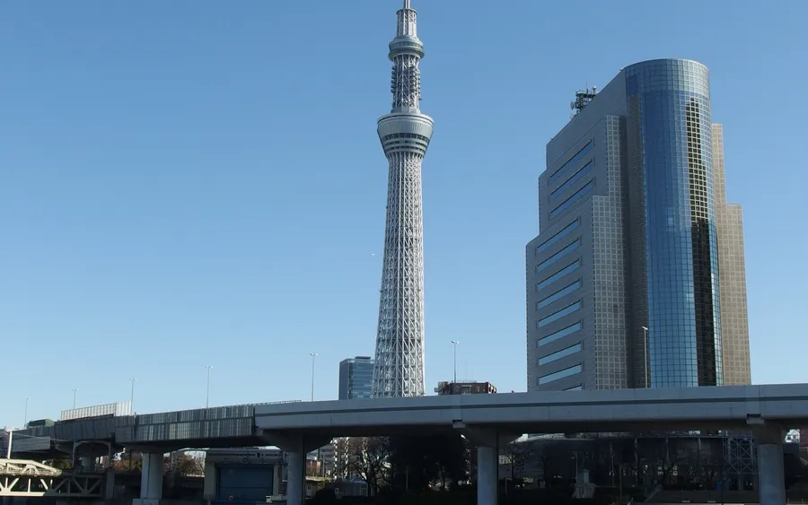 Tokyo Skytree from the Sumida River, Asakusa