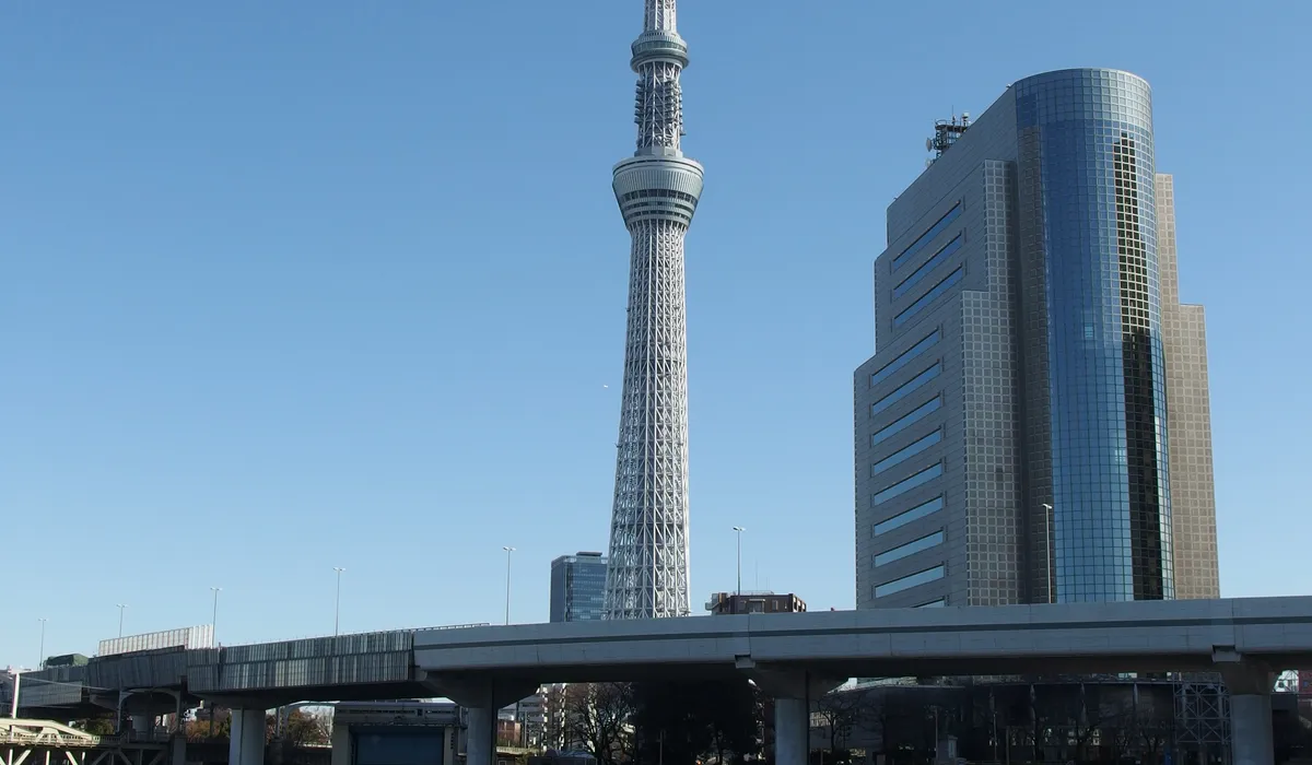 Tokyo Skytree from the Sumida River, Asakusa