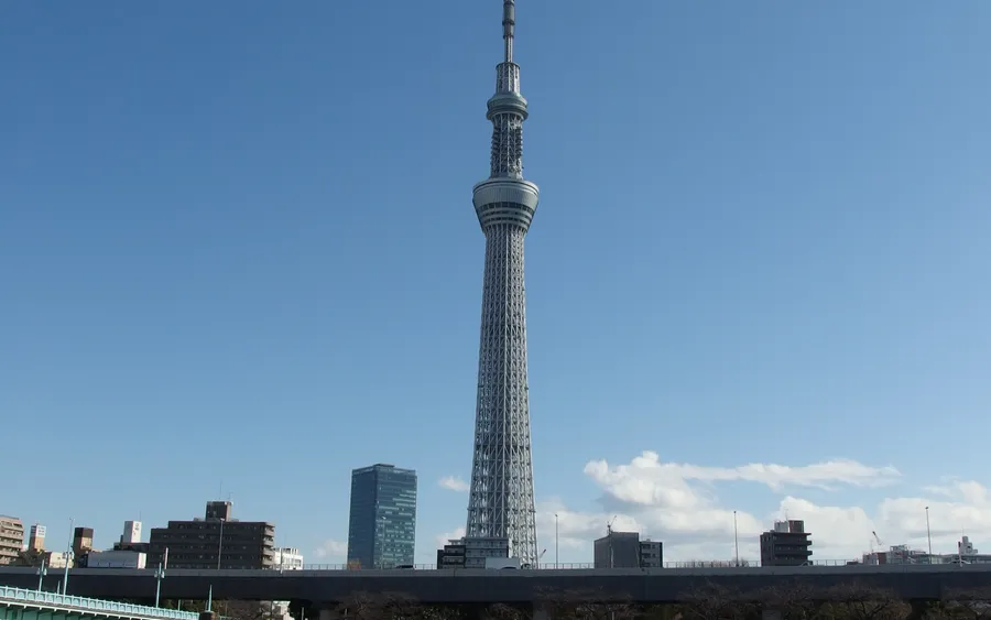 Tokyo Skytree from the Sumida River, Asakusa